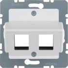 HAGER BOCCHIOTTI - Mascherina centrale doppia per Jack Krone bianco polare lucido 146409