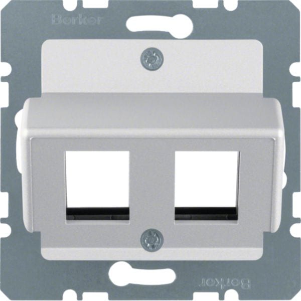 HAGER BOCCHIOTTI - Mascherina centrale doppia per Jack Krone alu opaco, verniciato 14641404