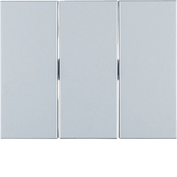 HAGER BOCCHIOTTI - Bilanciere triplo Berker K.5 alu, alluminio anodizzato 14657003