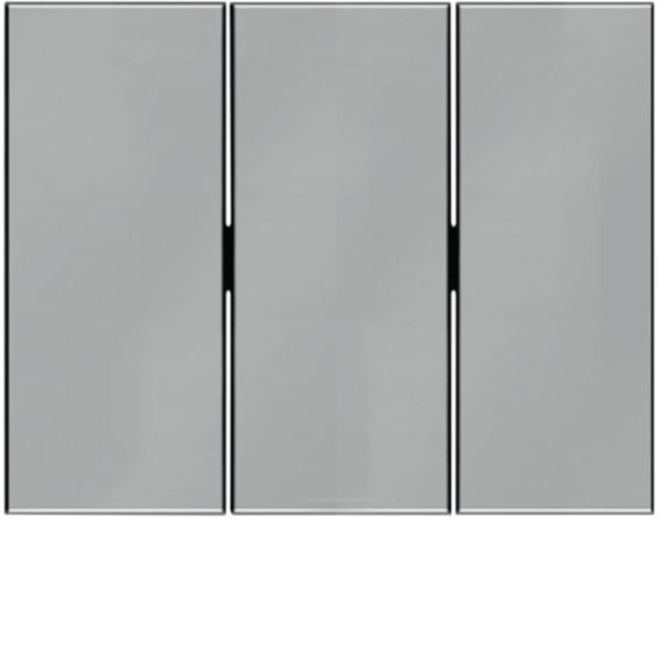 HAGER BOCCHIOTTI - Bilanciere triplo Berker K.5 acciaio inox opaco, verniciato 14657004