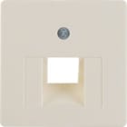 HAGER BOCCHIOTTI - Mascherina centrale per presa RJ universale bianco lucido 146802