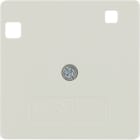 HAGER BOCCHIOTTI - Mascherina centrale 50x50 per interruttore differenziale, bianco lucido