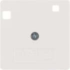 HAGER BOCCHIOTTI - Mascherina centrale 50x50 per interruttore differenziale, bianco polare lucido