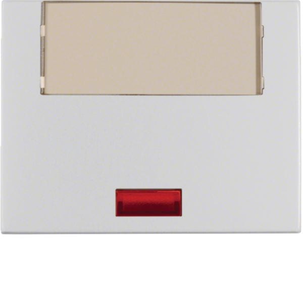 HAGER BOCCHIOTTI - Bilanciere con lente e grande portaetichetta Berker K.5 alu opaco, verniciato 14967003