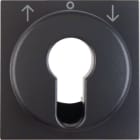 HAGER BOCCHIOTTI - Pezzo c.le x commutatori/pulsanti a chiave x venez. Serie B.3/B.7 antrac.opaco 15061606