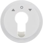 HAGER BOCCHIOTTI - Pezzo c.le x comm./puls. a chiave x venez. Serie R.1/R.3 bianco pol. luc. 15062089