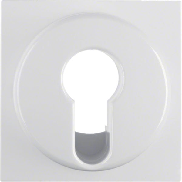 HAGER BOCCHIOTTI - Pezzo centrale x int./pulsante a chiave Serie S.1/B.3/B.7 bianco polare lucido