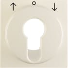 HAGER BOCCHIOTTI - Pezzo centrale x interruttore tapparella a chiave Berker S.1 IP44 bianco opaco