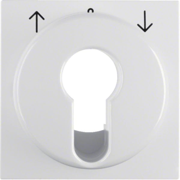 HAGER BOCCHIOTTI - Pezzo centrale x int. tapparella a chiave Serie S.1 IP44 bianco polare lucido 15088989