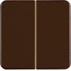 HAGER BOCCHIOTTI - Bilanciere doppio wg UP IP44 marrone lucido 155211