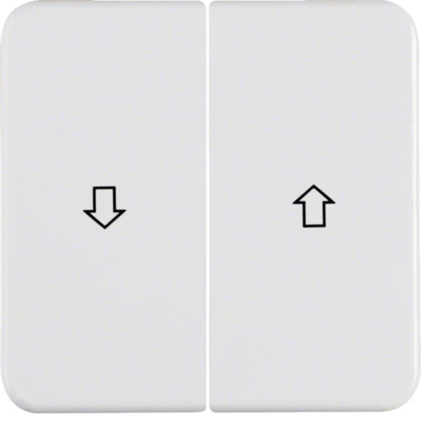 HAGER BOCCHIOTTI - Bilanciere doppio con serigrafia freccia wg UP IP44 bianco polare lucido