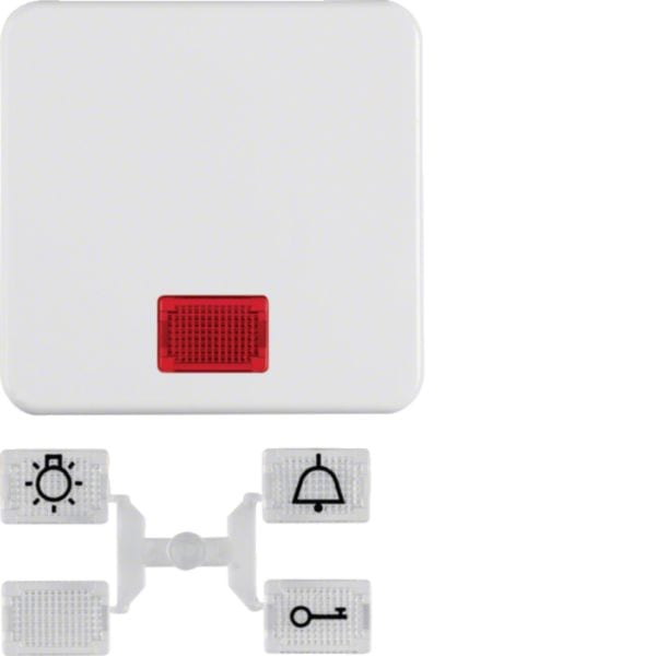 HAGER BOCCHIOTTI - Bilanciere wg UP IP44 bianco polare lucido 155309