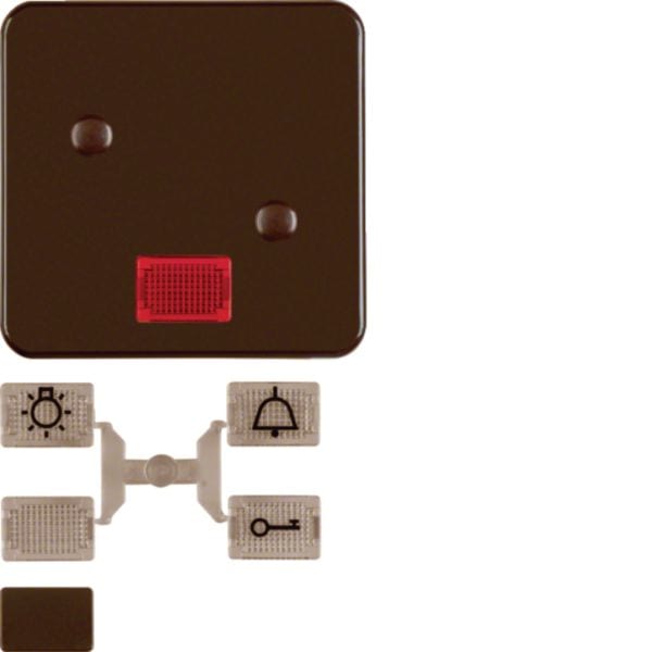 HAGER BOCCHIOTTI - Bilanciere avvitabile wg UP IP44 marrone lucido 155701