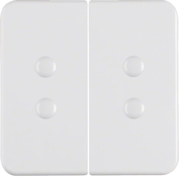 HAGER BOCCHIOTTI - Bilanciere doppio avvitabile wg UP IP44 bianco polare lucido 156509