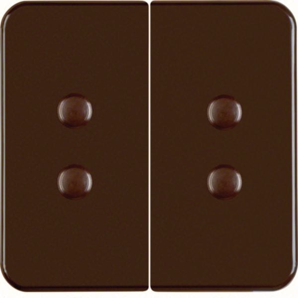 HAGER BOCCHIOTTI - Bilanciere doppio avvitabile wg UP IP44 marrone lucido