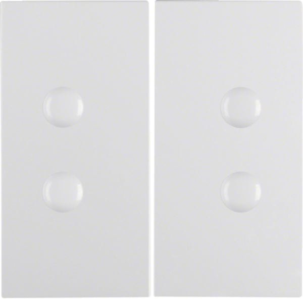 HAGER BOCCHIOTTI - Bilanciere doppio avvitabile Berker S.1/B.3/B.7 bianco polare opaco 15711909