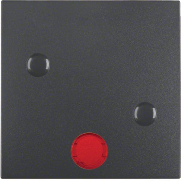 HAGER BOCCHIOTTI - Bilanciere con lente avvitabile Berker B.3/B.7 antracite opaco