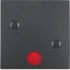 HAGER BOCCHIOTTI - Bilanciere con lente avvitabile Berker B.3/B.7 antracite opaco