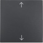 HAGER BOCCHIOTTI - Bilanciere con serigrafia frecce Berker B.3/B.7?antracite opaco 16201616