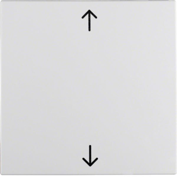 HAGER BOCCHIOTTI - Bilanciere con serigrafia frecce Berker S.1/B.3/B.7 bianco polare opaco 16201919