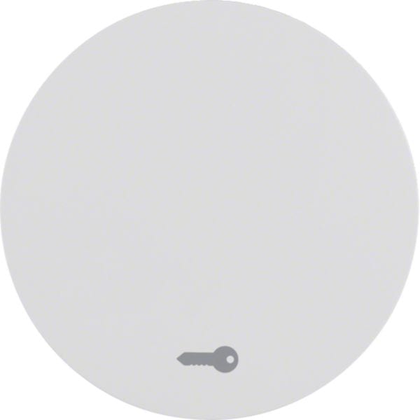 HAGER BOCCHIOTTI - Bilanciere con serigrafia per apriporta Berker R.1/R.3 bianco polare lucido 16202059