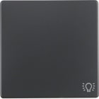 HAGER BOCCHIOTTI - Bilanciere con serigrafia per luce Berker Q.1/Q.3 antracite velluto, verniciato