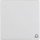 HAGER BOCCHIOTTI - Bilanciere con serigrafia per suoneria Berker Q.1/Q.3 bianco polare velluto 16206059