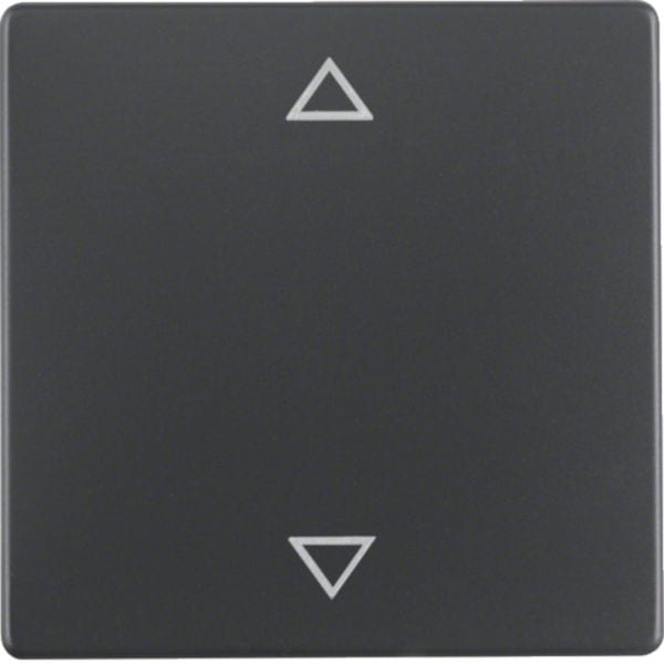 HAGER BOCCHIOTTI - Bilanciere singolo con serigrafia frecce Q.1/Q.3 antracite velluto, verniciato