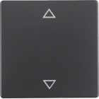 HAGER BOCCHIOTTI - Bilanciere singolo con serigrafia frecce Q.1/Q.3 antracite velluto, verniciato