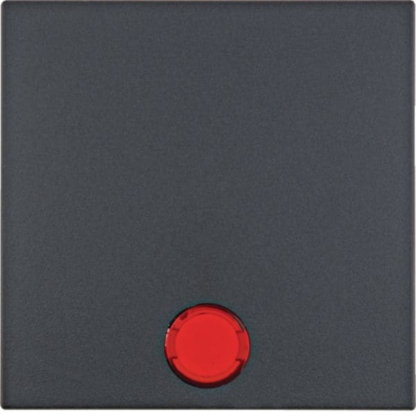 HAGER BOCCHIOTTI - Bilanciere con lente Berker B.3/B.7 antracite opaco