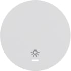 HAGER BOCCHIOTTI - Bilanciere con serigrafia per luce Berker R.1/R.3 bianco polare lucido 16212079