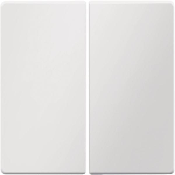 HAGER BOCCHIOTTI - Bilanciere doppio Berker Q.1/Q.3 bianco polare velluto