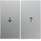 HAGER BOCCHIOTTI - Bilanciere doppio con serigrafia freccia Berker B.7 alu opaco, verniciato 16251404