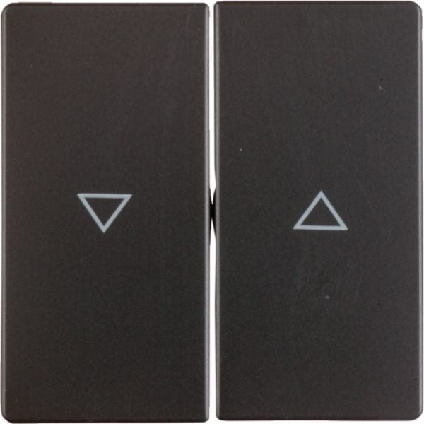 HAGER BOCCHIOTTI - Bilanciere doppio con serigrafia freccia Q.1/Q.3 antracite velluto, verniciato 16256086