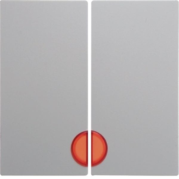 HAGER BOCCHIOTTI - Bilanciere doppio con lente Berker S.1/B.3/B.7?bianco polare opaco