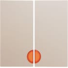 HAGER BOCCHIOTTI - Bilanciere doppio con lente Berker S.1 bianco lucido 16278982