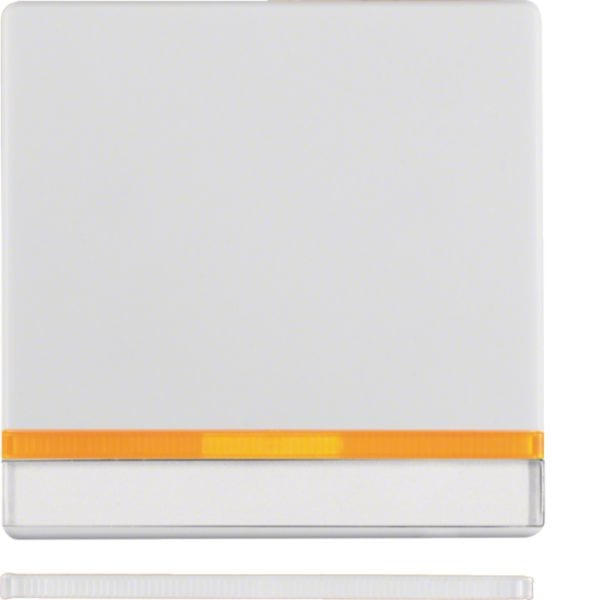 HAGER BOCCHIOTTI - Bilanciere con lente e portaetichetta Berker Q.1/Q.3 bianco polare velluto 16286089