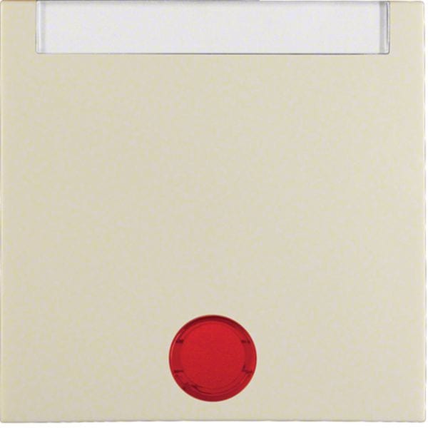 HAGER BOCCHIOTTI - Bilanciere con lente ed etichetta Berker S.1 bianco lucido