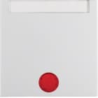 HAGER BOCCHIOTTI - Bilanciere con lente ed etichetta Berker S.1/B.3/B.7 bianco polare lucido