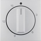 HAGER BOCCHIOTTI - Pezzo centrale per timer meccanico 15 min Berker B.7 alu opaco, verniciato