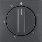 HAGER BOCCHIOTTI - Pezzo centrale per timer meccanico 15 min Berker B.3/B.7 antracite opaco