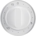 HAGER BOCCHIOTTI - Pezzo centrale x timer meccanico 15 minuti Berker R.1/R.3 bianco polare lucido