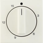 HAGER BOCCHIOTTI - Pezzo centrale per timer meccanico 15 min Berker S.1 bianco lucido