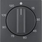 HAGER BOCCHIOTTI - Pezzo centrale per timer meccanico 120 min Berker B.3/B.7 antracite opaco