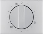 HAGER BOCCHIOTTI - Pezzo c.le x timer meccanico 15 minuti Berker K.5 alu, alluminio anodizzato