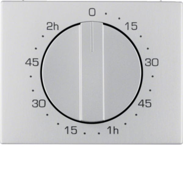HAGER BOCCHIOTTI - Pezzo c.le x timer meccanico 120 minuti Berker K.5 alu, alluminio anodizzato