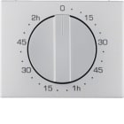 HAGER BOCCHIOTTI - Pezzo c.le x timer meccanico 120 minuti Berker K.5 alu, alluminio anodizzato