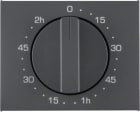 HAGER BOCCHIOTTI - Pezzo centrale per timer meccanico 120 minuti K.1 antracite opaco, verniciato 16357106