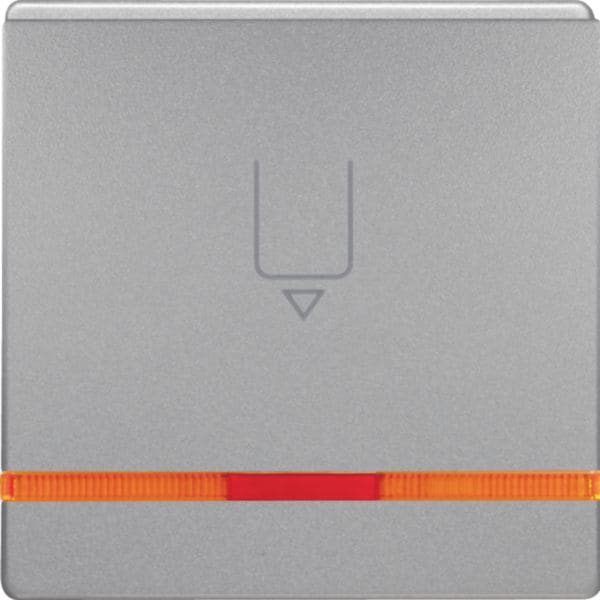 HAGER BOCCHIOTTI - Pezzo c.le con stampa x Puls. Hotel Card Serie Q.1/Q.3 alu velluto, verniciato 16406084