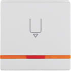 HAGER BOCCHIOTTI - Pezzo c.le con stampa x pulsante Hotel Card Serie Q.1/Q.3 bianco polare velluto